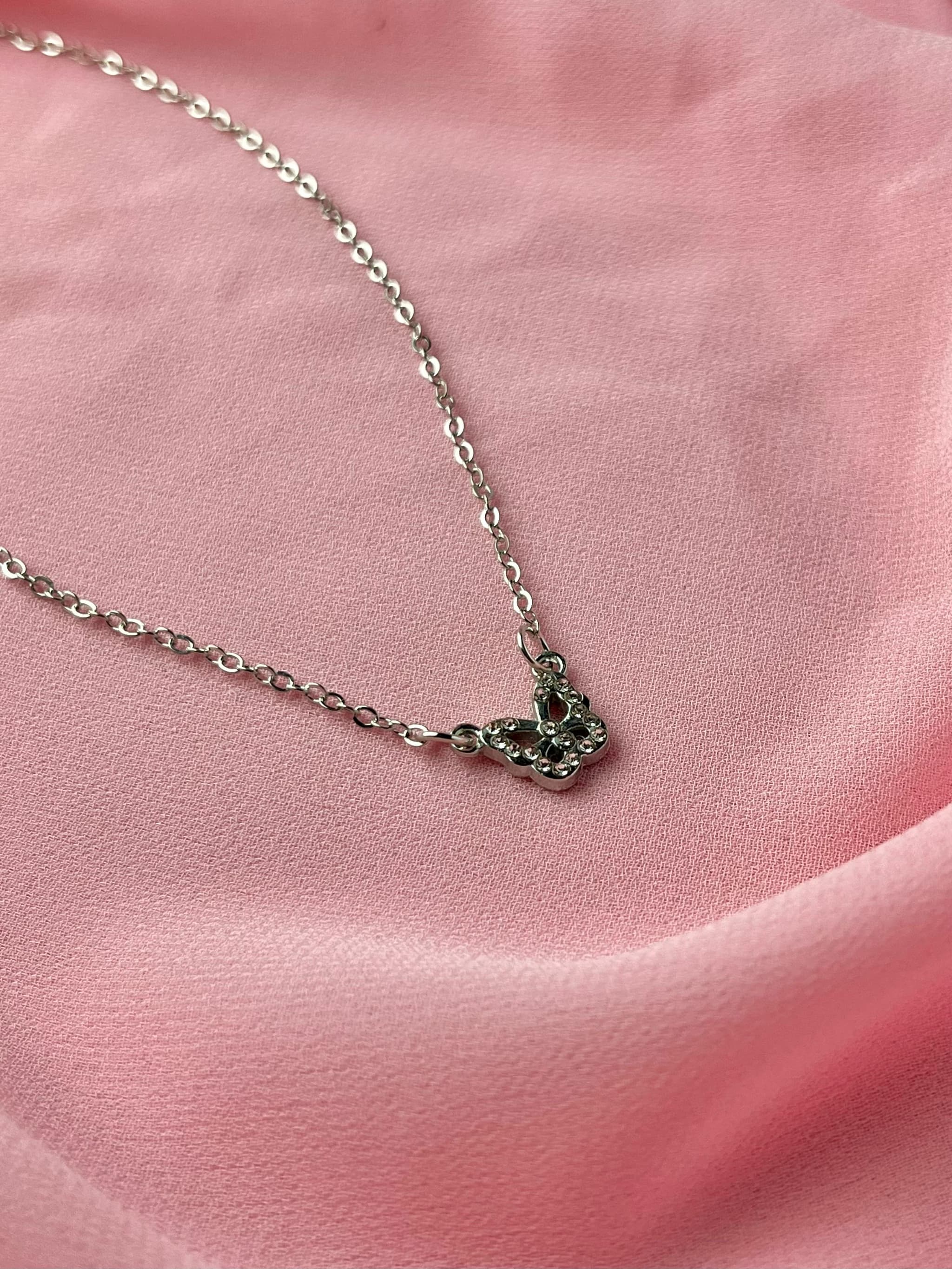 Jenmore Sweet Butterfly Glitz Pendant Necklace thumbnail 3