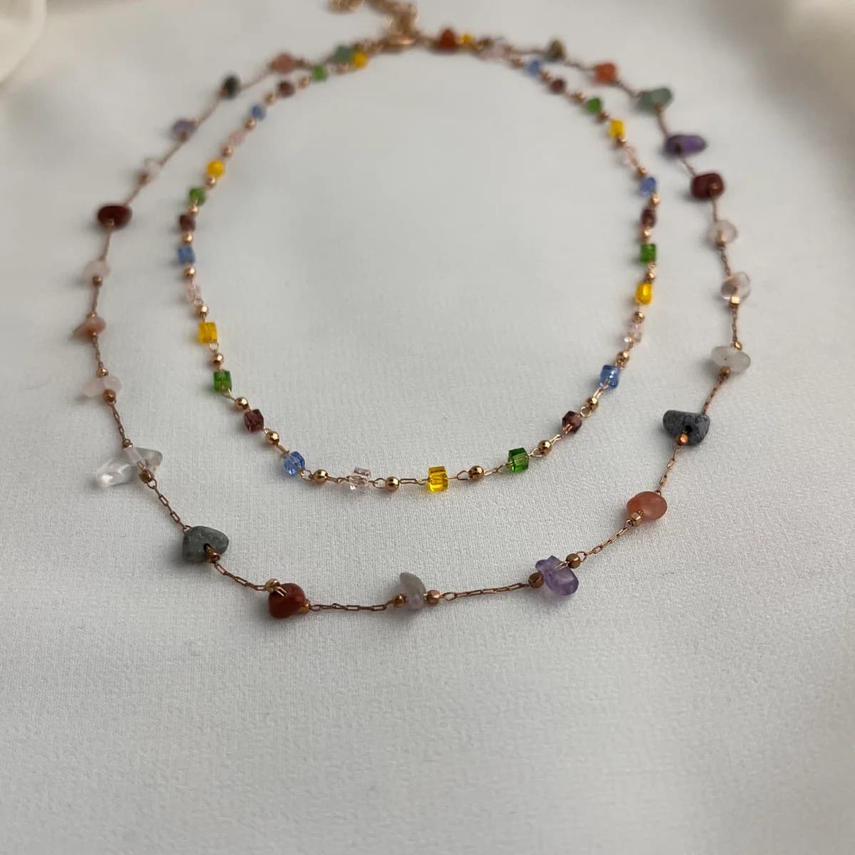 Jenmore Chroma Meridian Layered Gemstone Necklace — view 2
