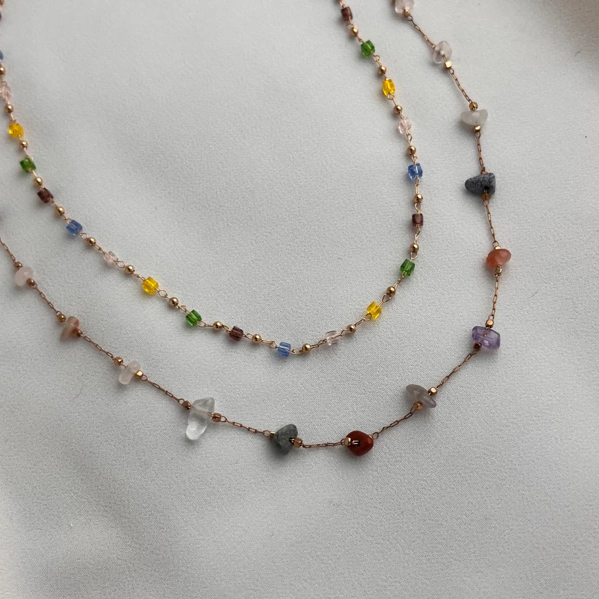 Jenmore Chroma Meridian Layered Gemstone Necklace — view 3