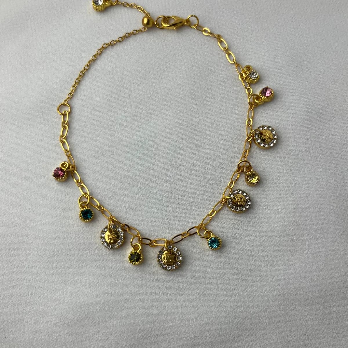 Jenmore Carousel Coin Rainbow Charm Bracelet — view 3
