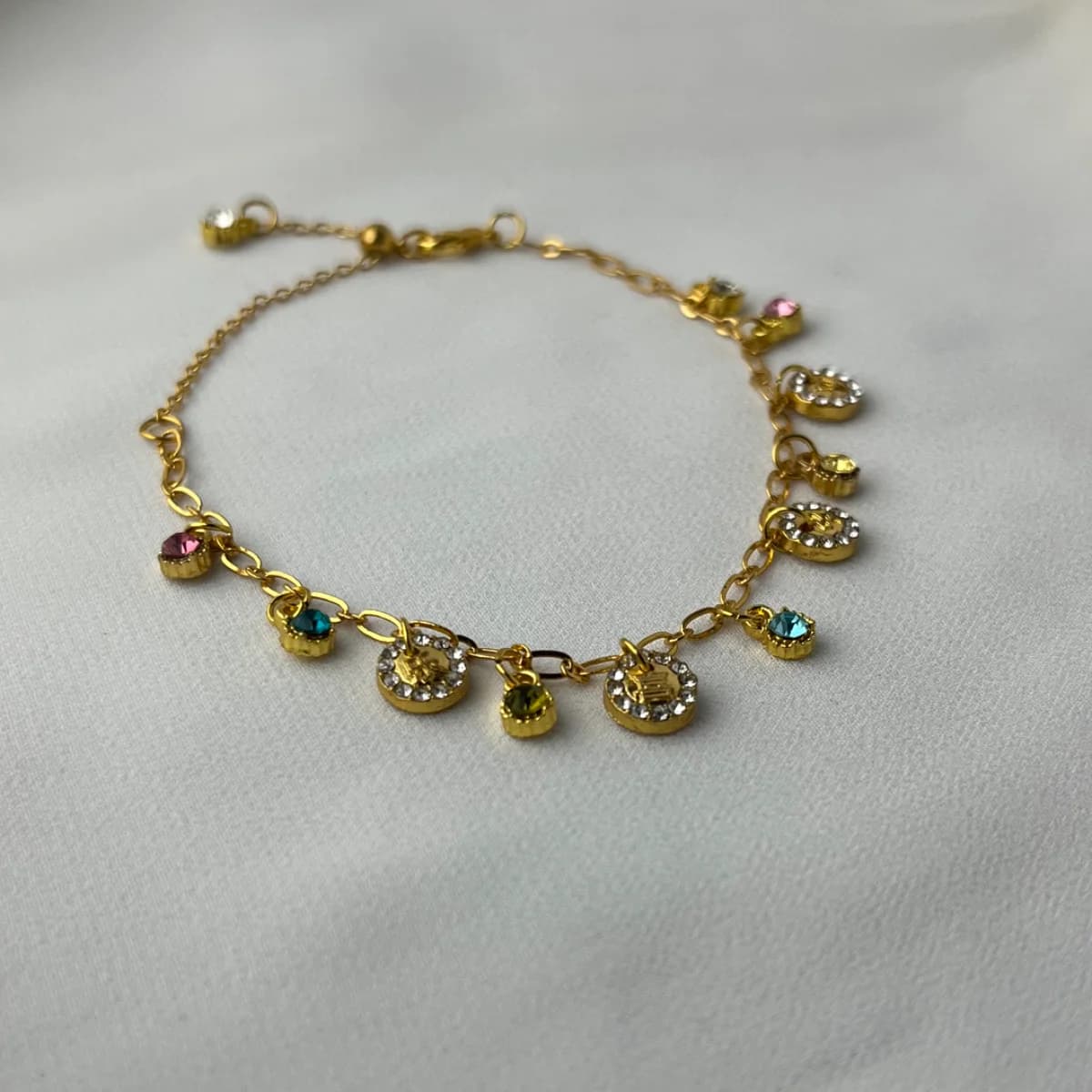 Jenmore Carousel Coin Rainbow Charm Bracelet — view 4
