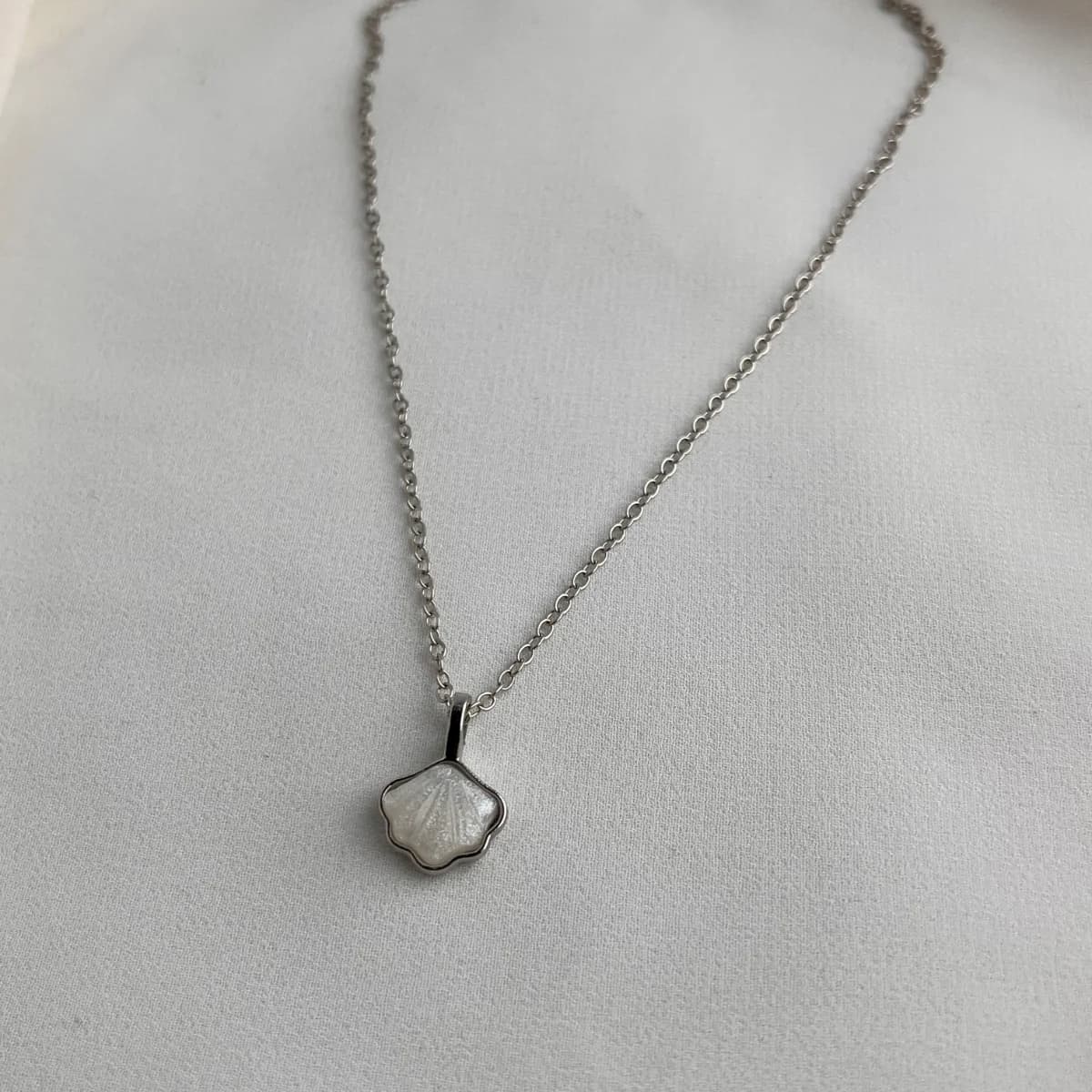 Jenmore Coastal Blossom Mother-of-Pearl Pendant Necklace — view 4